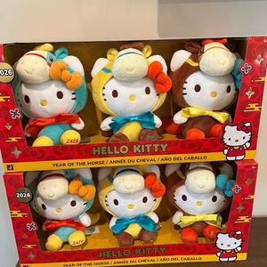 Hello Kitty Horse-Themed Plush Set - Multicolor